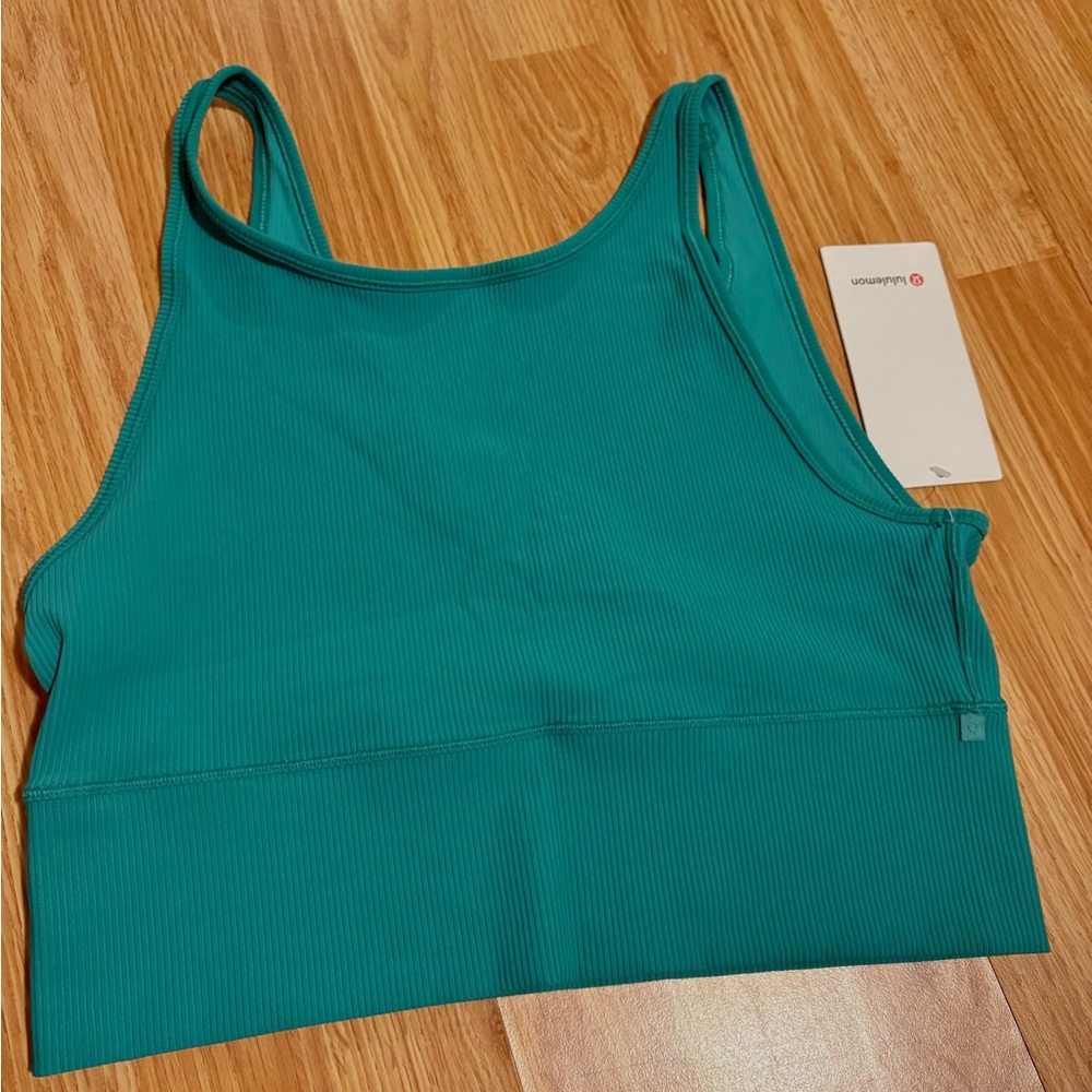 lululemon athletica Vibrant green power pivot tank.
